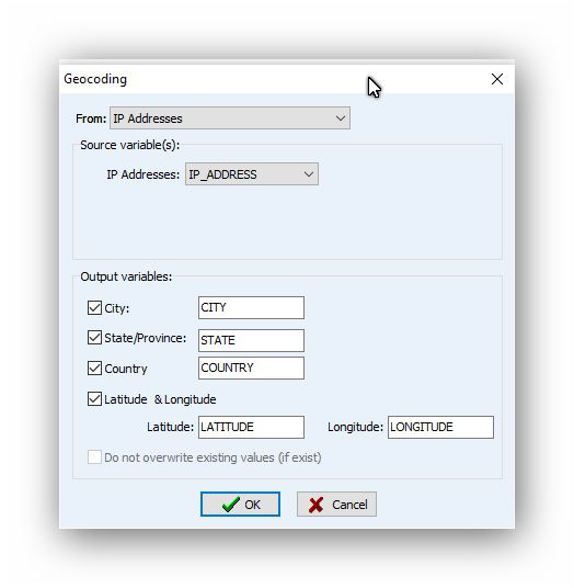 Geocoding IP addresses