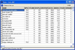 SimStat: Data management 
