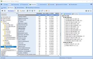WordStat: categorization dictionary