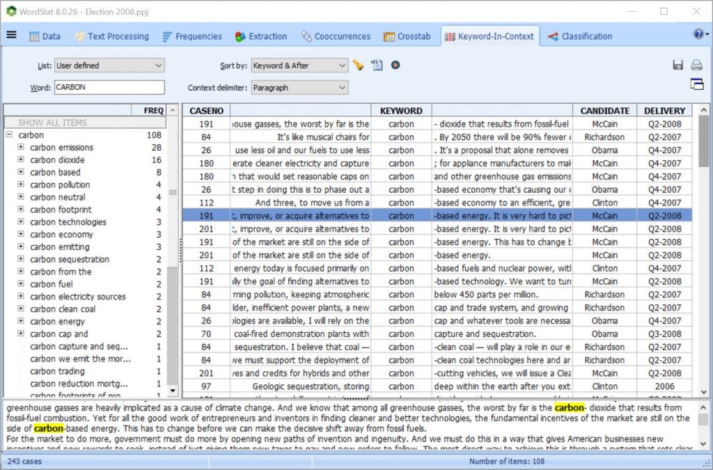 WordStat KWIC: Return to source document in one-click