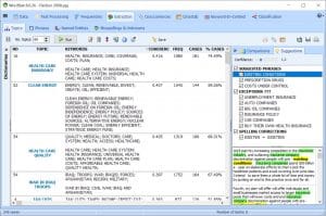 WordStat: topic modeling